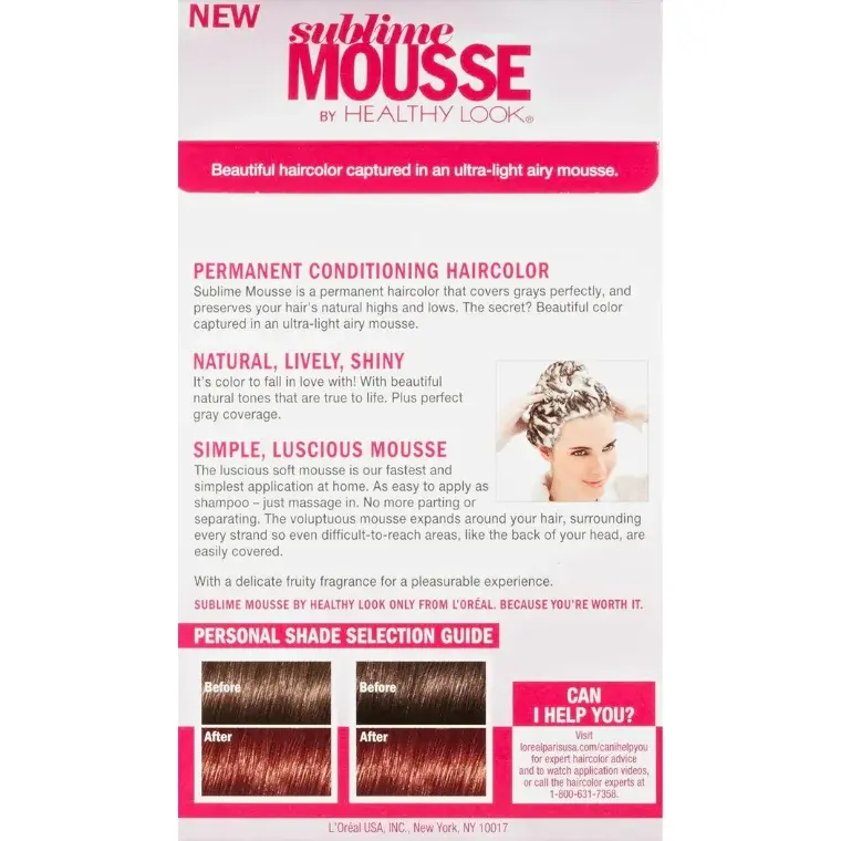 L'Oreal Paris Sublime Mousse Hair Color #66 Light Auburn Brown - Image 3